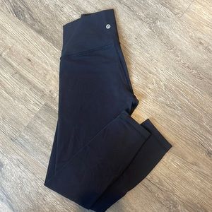 Black lululemon Align High-Rise Pant 25"